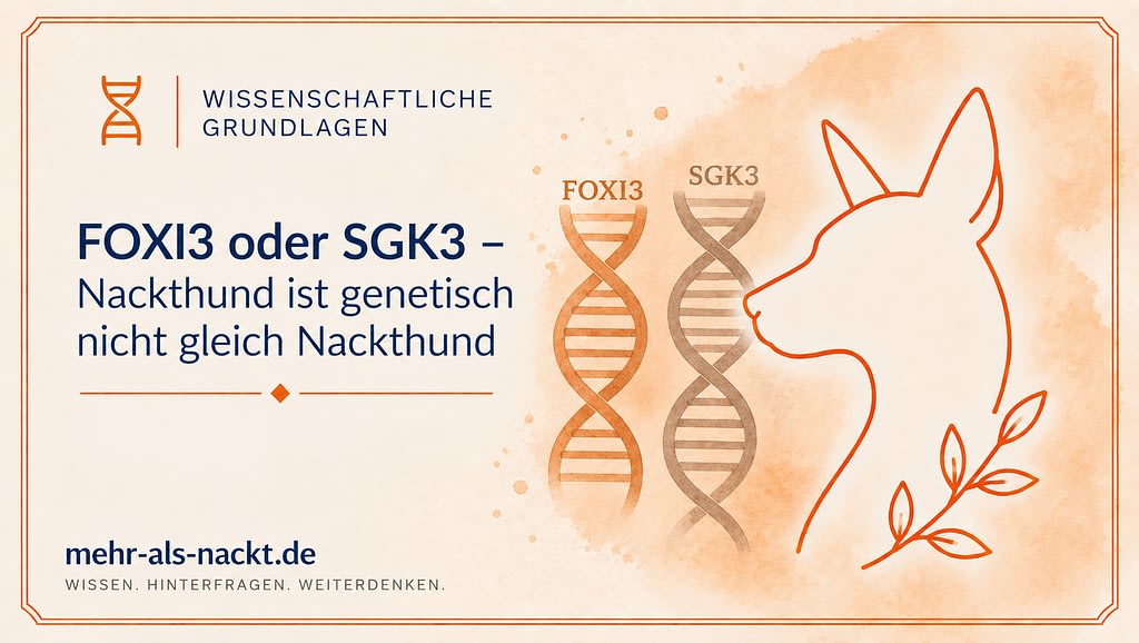 FOXI3 oder SGK3 – genetische Unterschiede bei Nackthunden