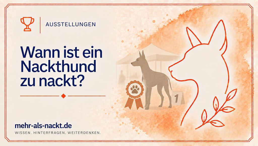 Wann ist ein Nackthund zu nackt? – Ausstellungen und Auflagen bei Nackthunden