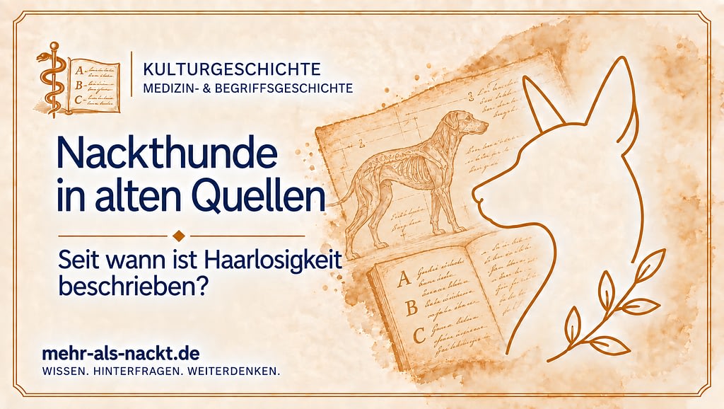Haarloser Hund – Thema des Beitrags zur Geschichte der Nackthunde