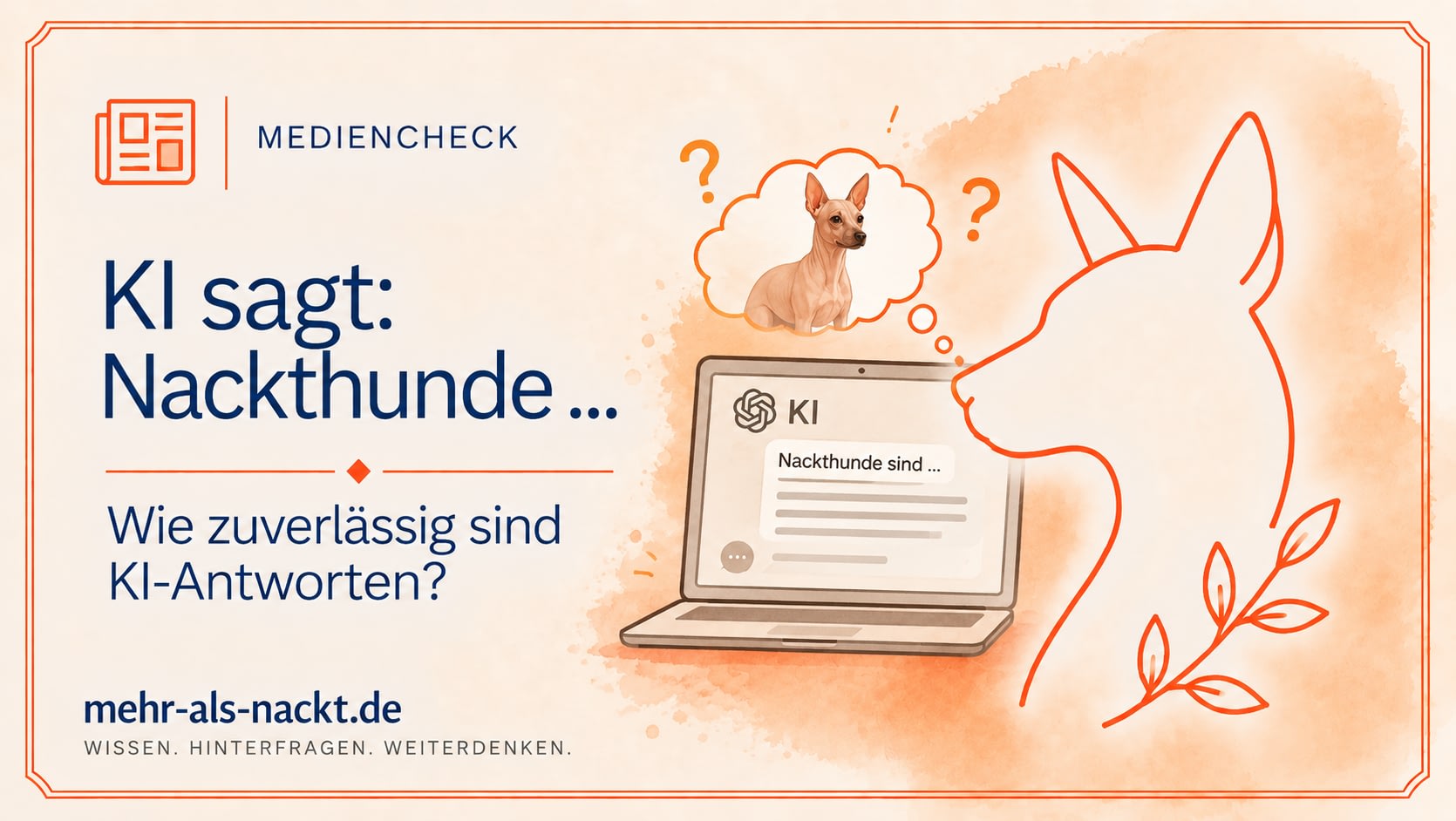 Illustration zu KI-Antworten über seltene Hunderassen und deren wissenschaftliche Zuverlässigkeit