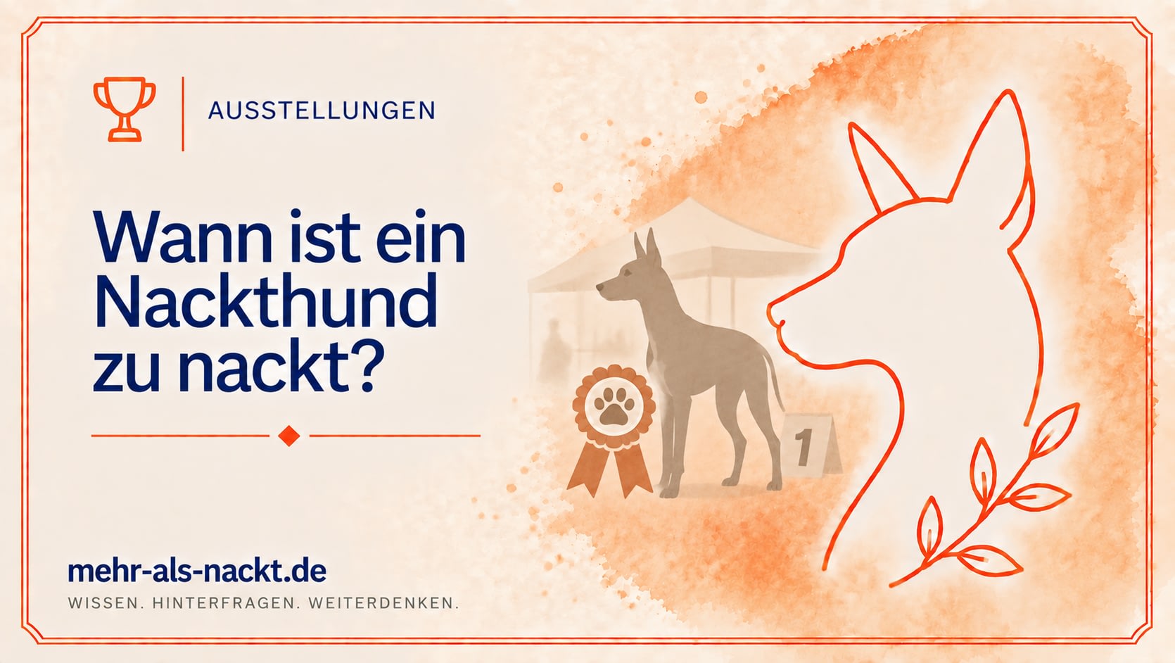 Wann ist ein Nackthund zu nackt? – Ausstellungen und Auflagen bei Nackthunden