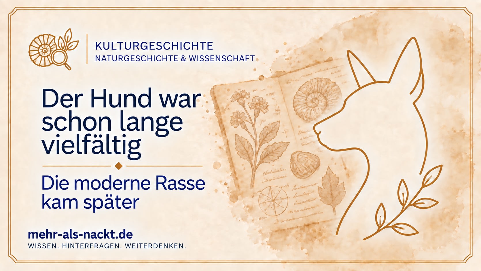 Der Hund war schon lange vielfältig – die moderne Rasse kam später
