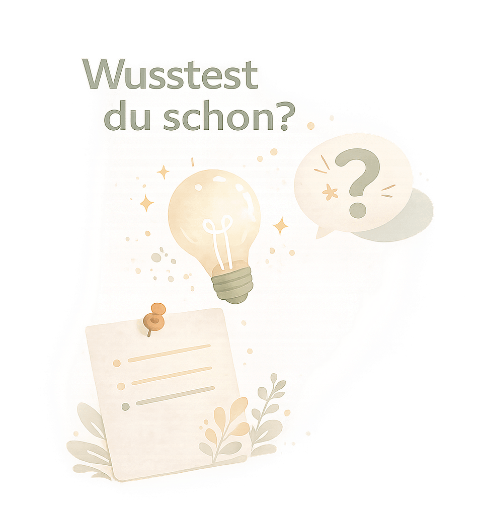 Illustration zum Thema „Wusstest Du schon …?“